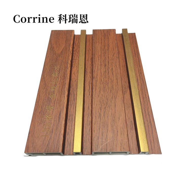 Dual-Tone Inner Circle Wood Wall Panel Hotel Corridor Decoration